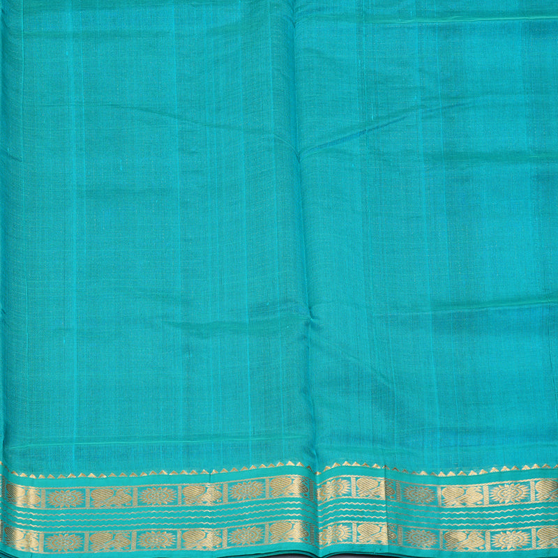 Hayagrivas Royal Blue Pure Silk Cotton Saree SSCBF35D3-2