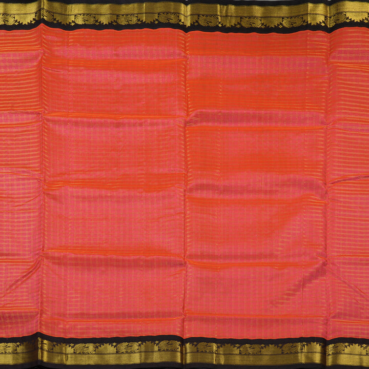 Hayagrivas Pinkish-Orange Pure Silk Cotton Saree SSCBF35D3-20