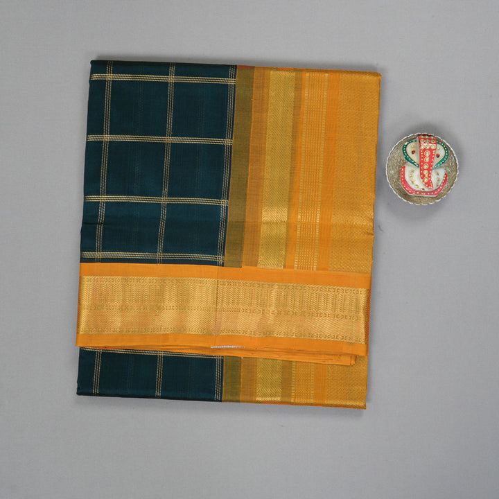 Hayagrivas Peacock Green Pure Silk Cotton Saree SSCBF35D3-21