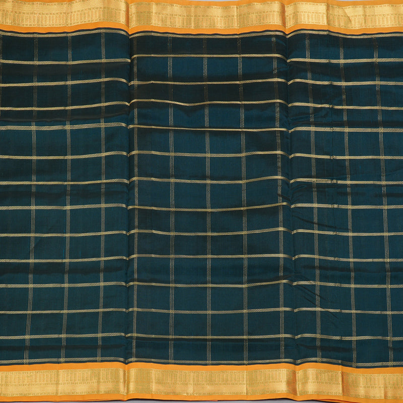 Hayagrivas Peacock Green Pure Silk Cotton Saree SSCBF35D3-21