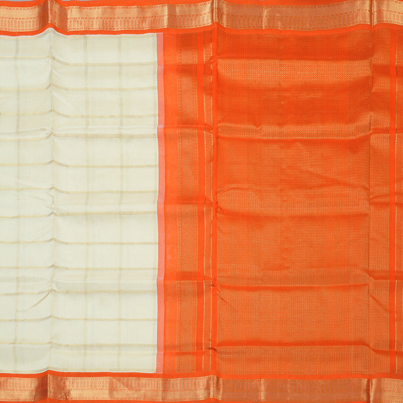 Hayagrivas Off-White Pure Silk Cotton Saree SSCBF35D3-5