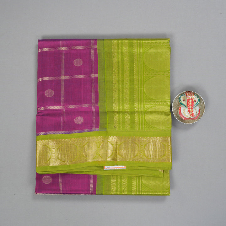 Hayagrivas Vadamalli Purple Pure Silk Cotton Saree SSCBF35D4-3