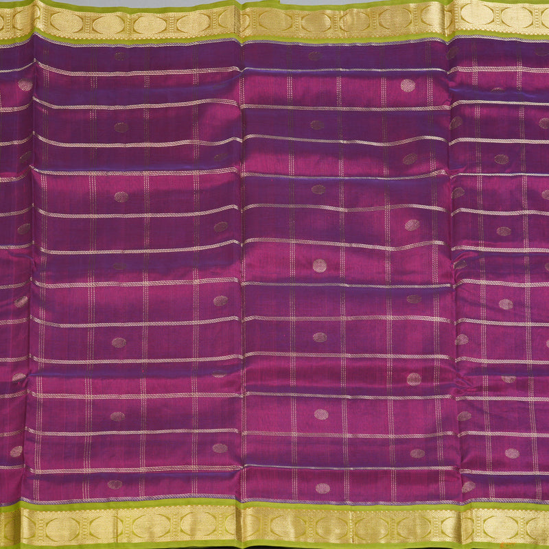 Hayagrivas Vadamalli Purple Pure Silk Cotton Saree SSCBF35D4-3