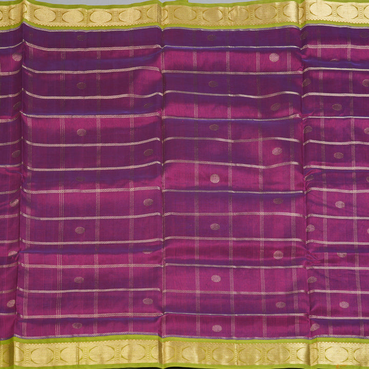 Hayagrivas Vadamalli Purple Pure Silk Cotton Saree SSCBF35D4-3