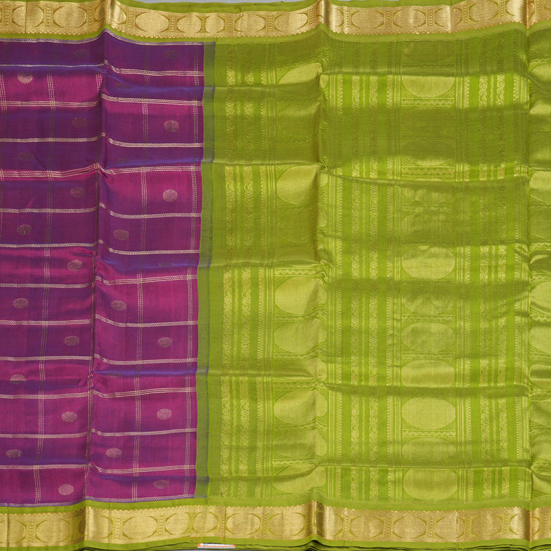 Hayagrivas Vadamalli Purple Pure Silk Cotton Saree SSCBF35D4-3