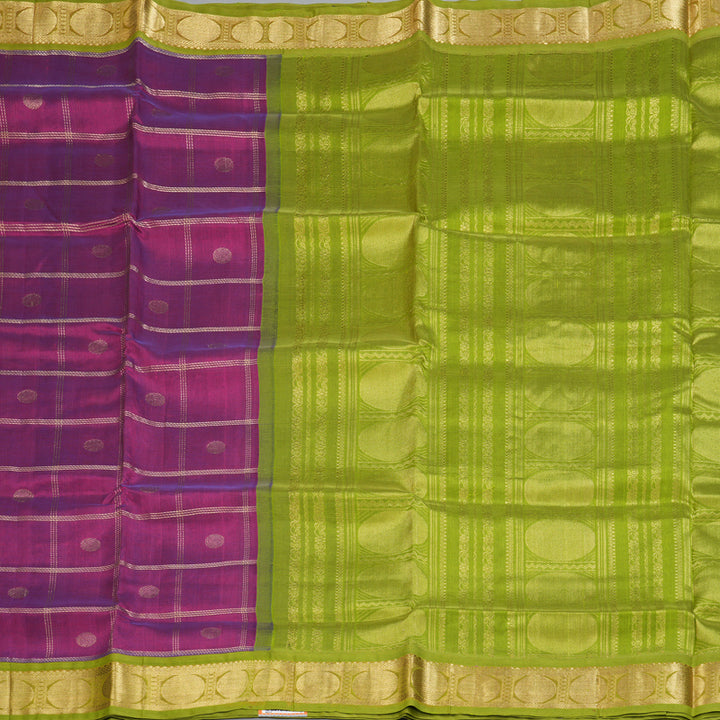 Hayagrivas Vadamalli Purple Pure Silk Cotton Saree SSCBF35D4-3