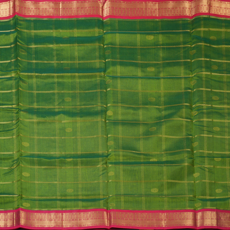 Hayagrivas Parrot Green Pure Silk Cotton Saree SSCBF35D4-7