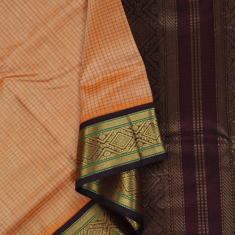 Hayagrivas Mild Peach Pure Silk Cotton Saree SSCBF35D5-11