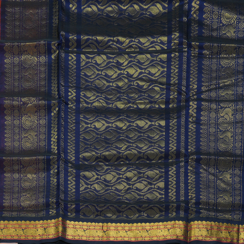 Hayagrivas Dust Orange Pure Silk Cotton Saree SSCBF35D5-16