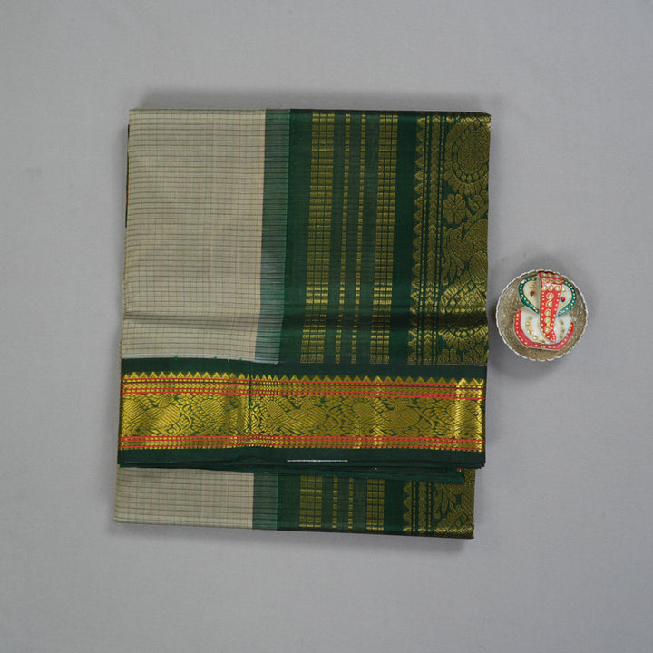 Hayagrivas Elephant Grey Pure Silk Cotton Saree SSCBF35D5-18