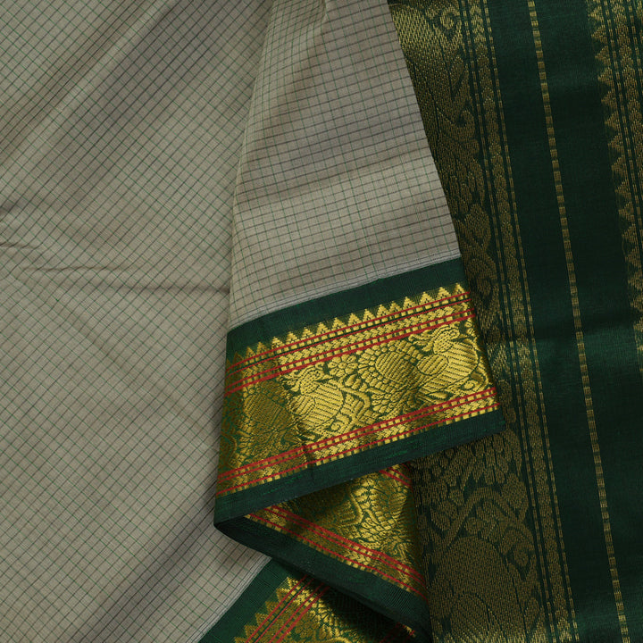 Hayagrivas Elephant Grey Pure Silk Cotton Saree SSCBF35D5-18