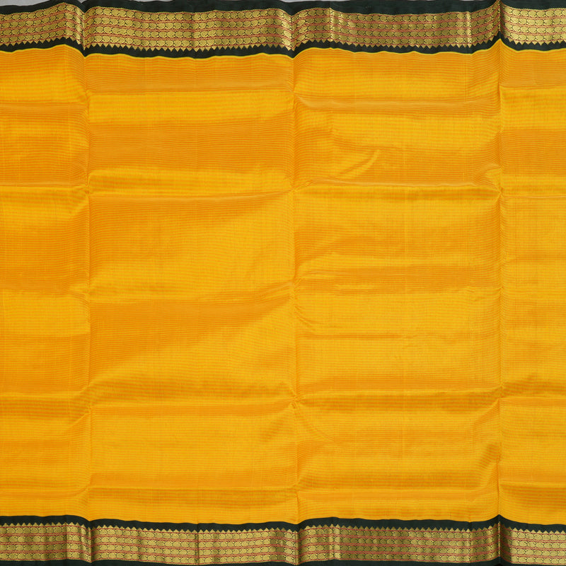 Hayagrivas Yellow & Orange Stripes Pure Silk Cotton Saree SSCBF35D5-19