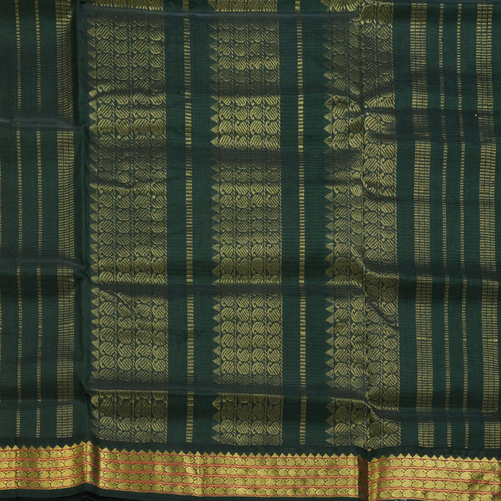 Hayagrivas Yellow & Orange Stripes Pure Silk Cotton Saree SSCBF35D5-19