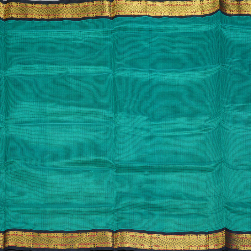 Hayagrivas Teal Green Pure Silk Cotton Saree SSCBF35D5-20