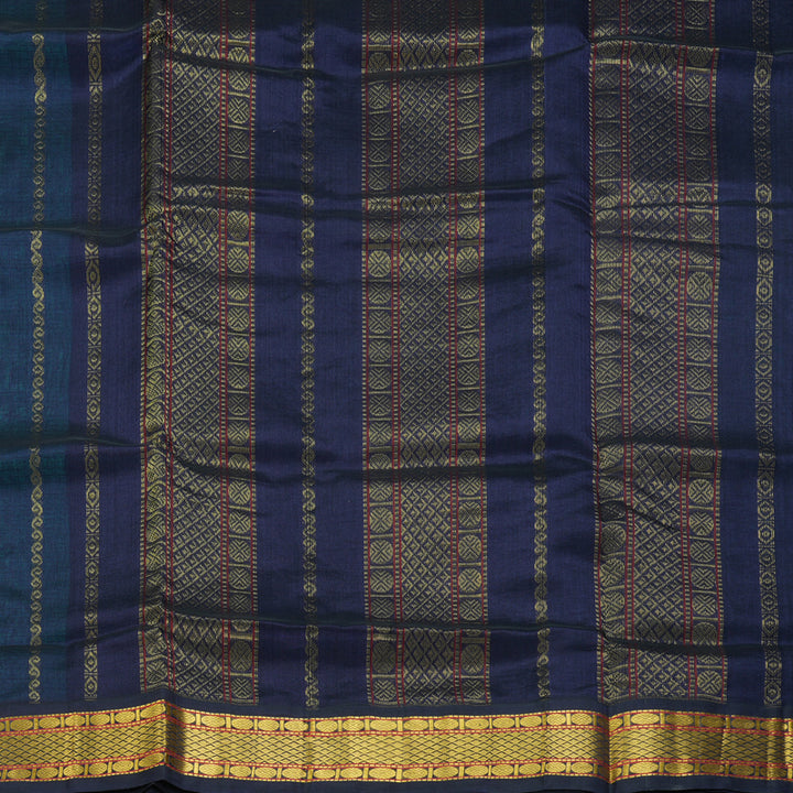 Hayagrivas Teal Green Pure Silk Cotton Saree SSCBF35D5-20