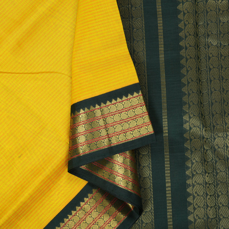 Hayagrivas Mango Yellow Pure Silk Cotton Saree SSCBF35D5-3
