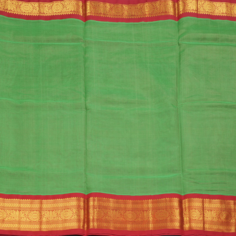 Hayagrivas Light Green Pure Silk Cotton Saree SSCBF36D10-1