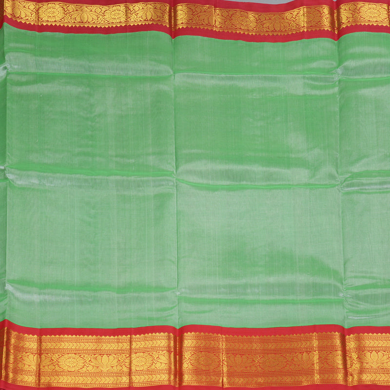 Hayagrivas Pista Green Pure Silk Cotton Saree SSCBF36D10-2