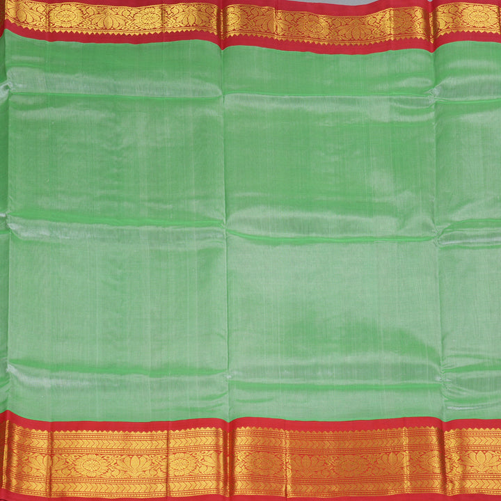 Hayagrivas Pista Green Pure Silk Cotton Saree SSCBF36D10-2