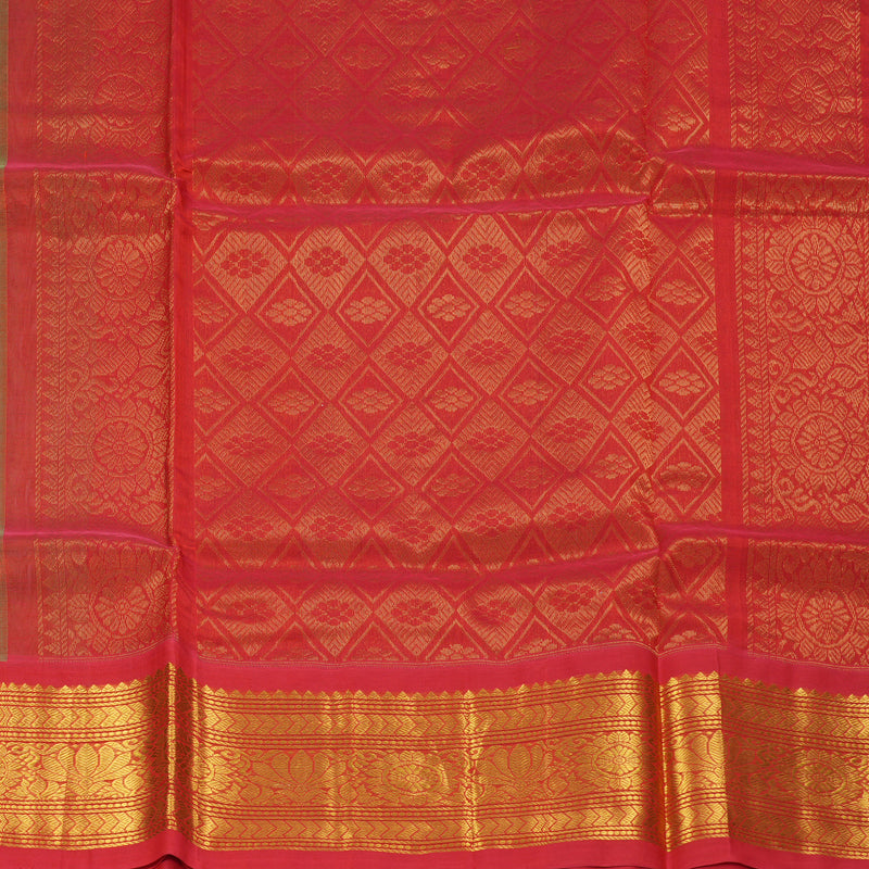 Hayagrivas Pista Green Pure Silk Cotton Saree SSCBF36D10-2