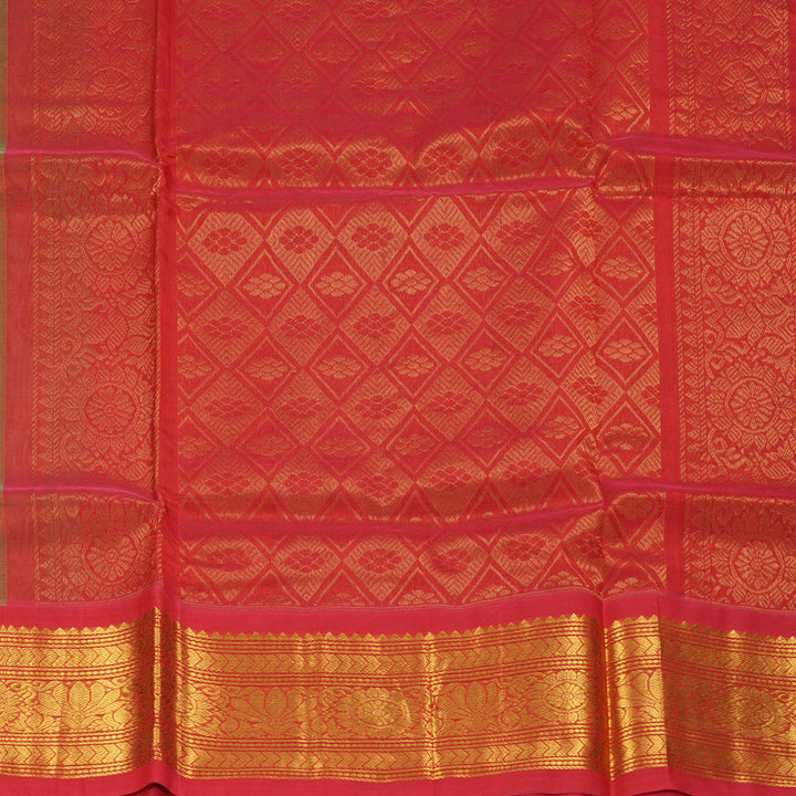 Hayagrivas Pista Green Pure Silk Cotton Saree SSCBF36D10-2