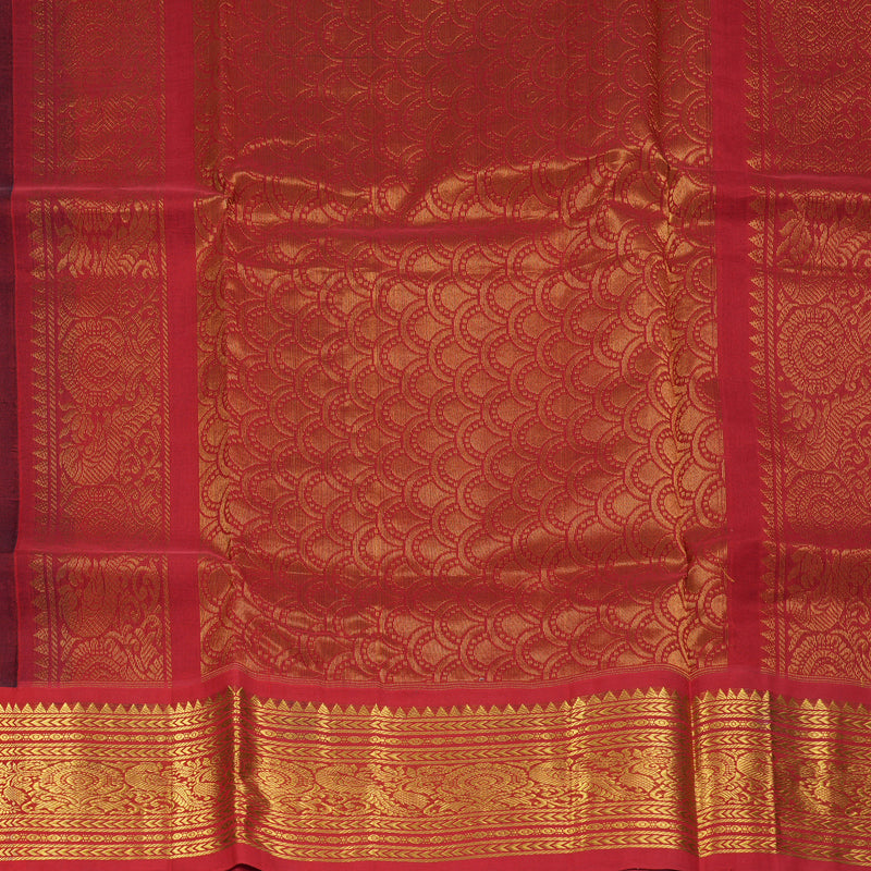 Hayagrivas Blue Pure Silk Cotton Saree SSCBF36D11-2
