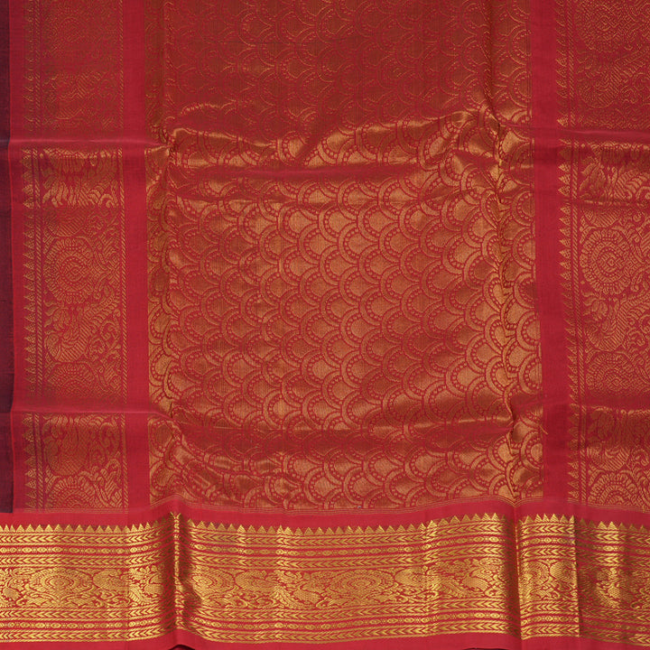 Hayagrivas Blue Pure Silk Cotton Saree SSCBF36D11-2