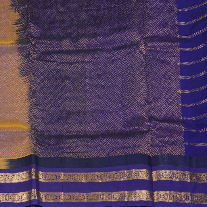 Hayagrivas Yellow Pure Silk Cotton Saree SSCBF36D12-5