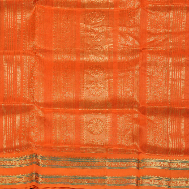 Hayagrivas Bottle Green Pure Silk Cotton Saree SSCBF36D3-11