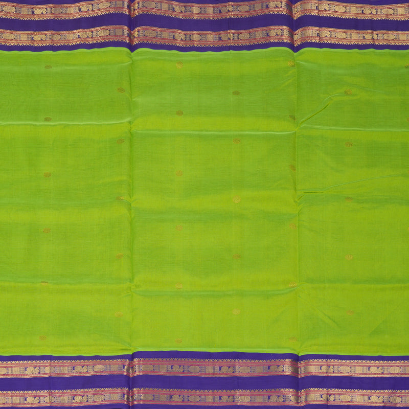 Hayagrivas Parrot Green Pure Silk Cotton Saree SSCBF36D3-12