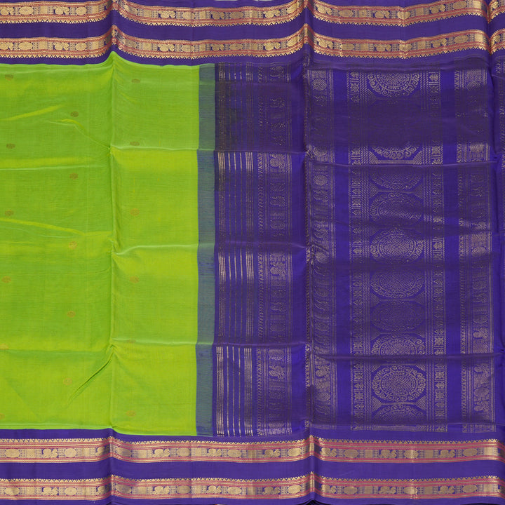Hayagrivas Parrot Green Pure Silk Cotton Saree SSCBF36D3-12