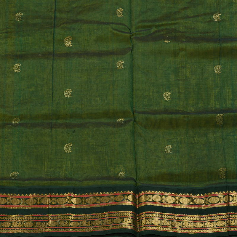 Hayagrivas Lemon Yellow Pure Silk Cotton Saree SSCBF36D3-14