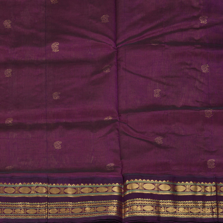 Hayagrivas Sampanga Yellow Pure Silk Cotton Saree SSCBF36D3-8
