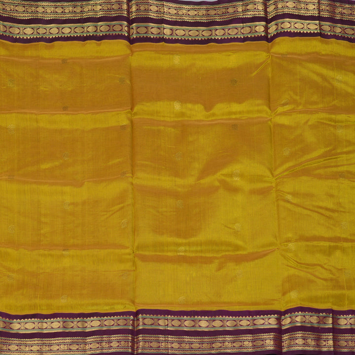 Hayagrivas Sampanga Yellow Pure Silk Cotton Saree SSCBF36D3-8