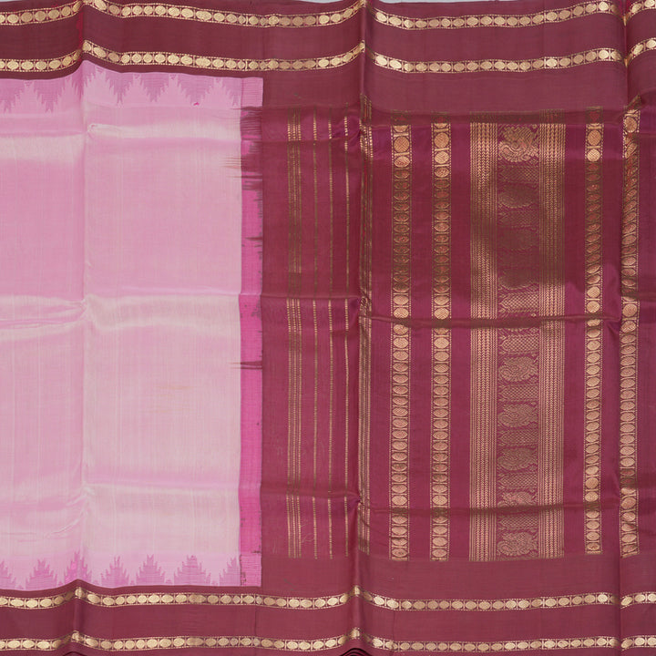 Hayagrivas Baby Pink Pure Silk Cotton Saree SSCBF36D5-2