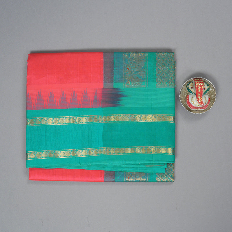 Hayagrivas Bright Pink Pure Silk Cotton Saree SSCBF36D5-5
