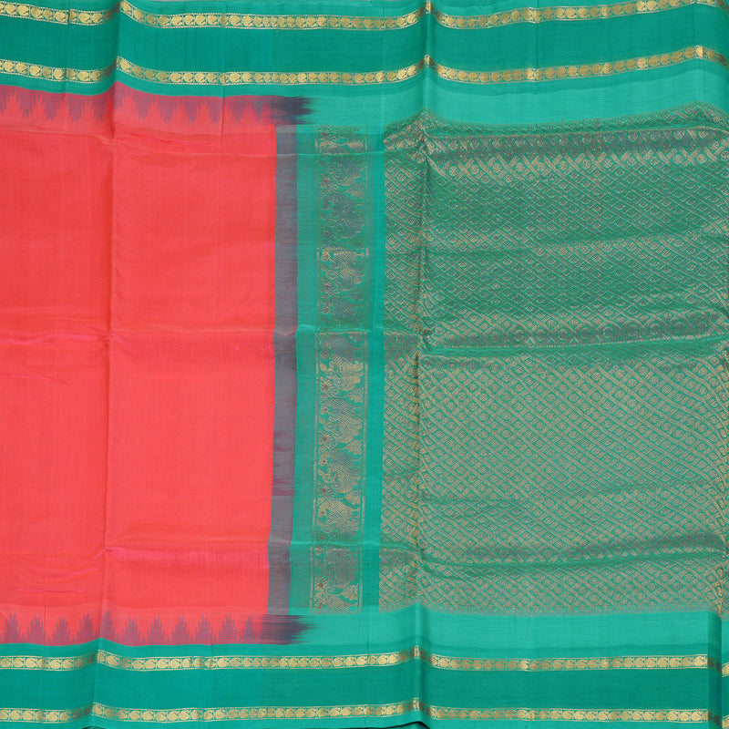 Hayagrivas Bright Pink Pure Silk Cotton Saree SSCBF36D5-5