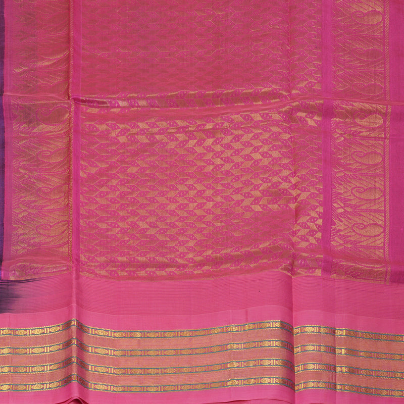 Hayagrivas Peacock Blue Pure Silk Cotton Saree SSCBF36D6-1