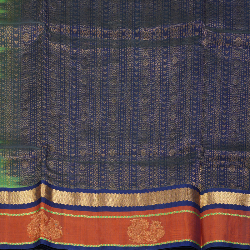 Hayagrivas Fluorescent Green Pure Silk Cotton Saree SSCBF36D8-10