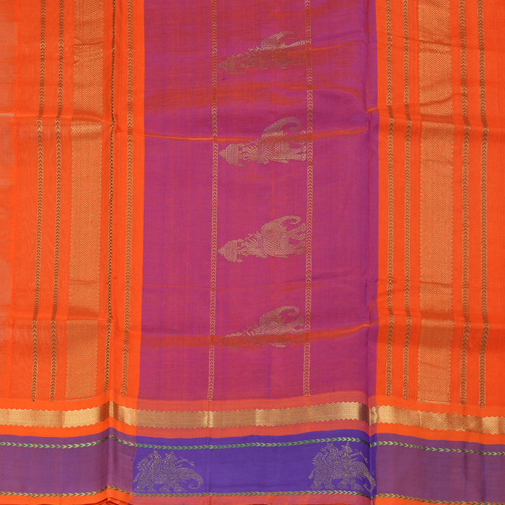 Hayagrivas Cream Pure Silk Cotton Saree SSCBF36D8-2