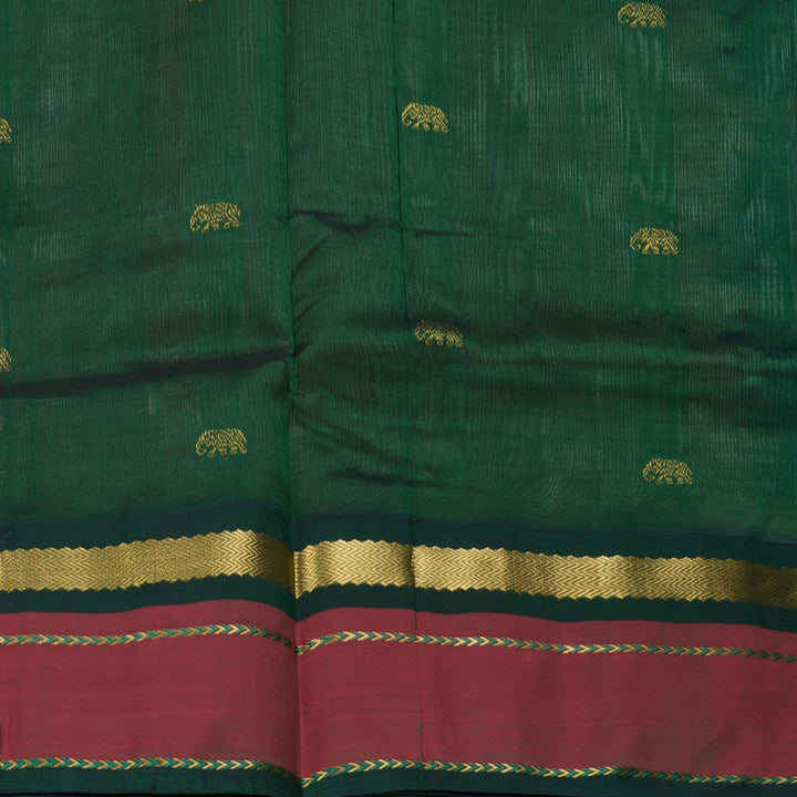 Hayagrivas Beige Pure Silk Cotton Saree SSCBF36D8-3