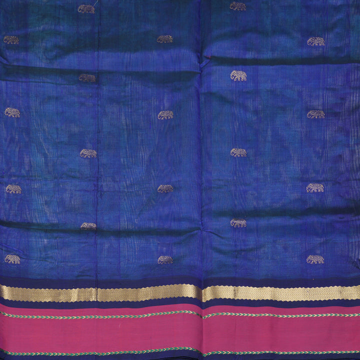 Hayagrivas Ice Blue Pure Silk Cotton Saree SSCBF36D8-4