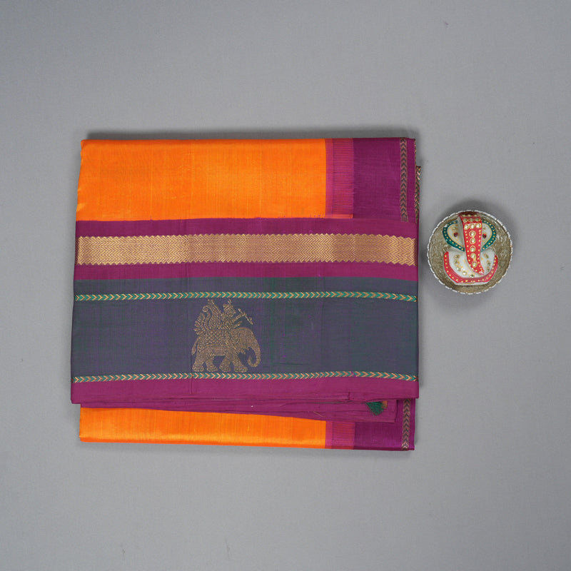 Hayagrivas Mambazham Orange Pure Silk Cotton Saree SSCBF36D8-6
