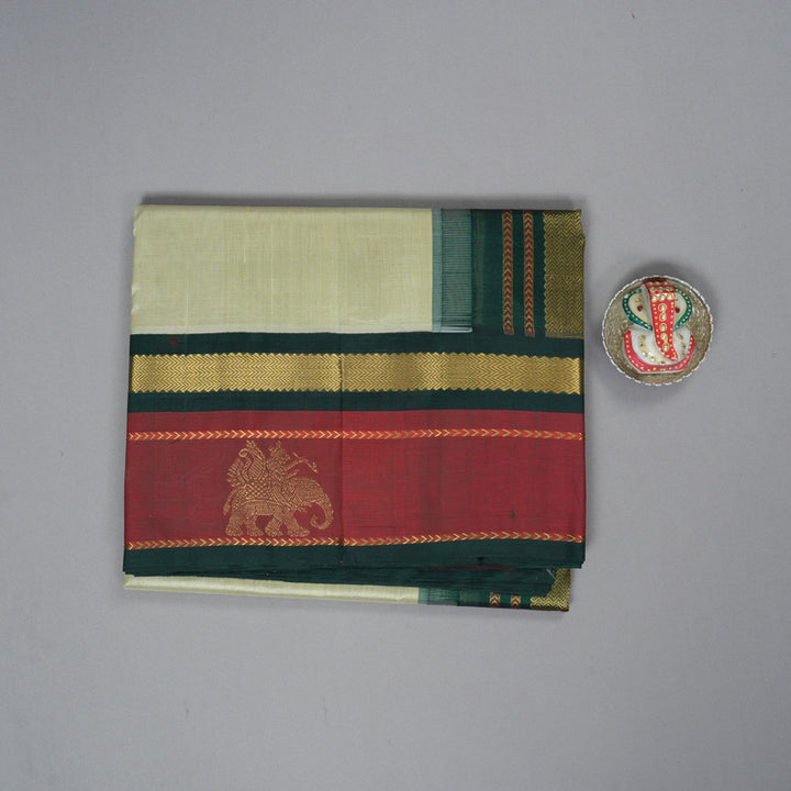 Hayagrivas Pista Green Pure Silk Cotton Saree SSCBF36D8-8