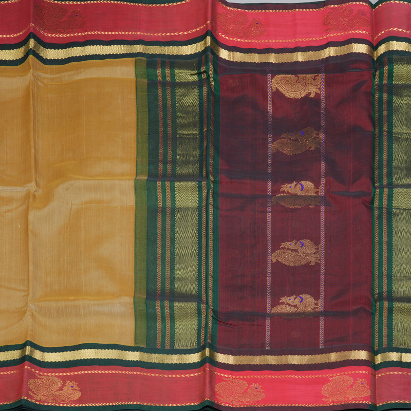 Hayagrivas Sandal Pure Silk Cotton Saree SSCBF36D8-9