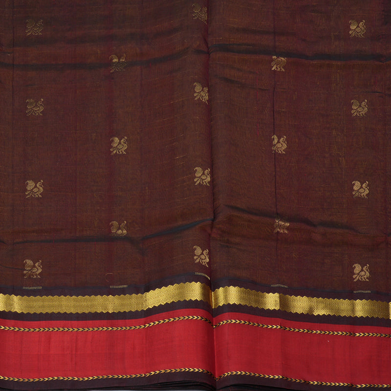 Hayagrivas Golden Yellow Pure Silk Cotton Saree SSCBF36D9-1