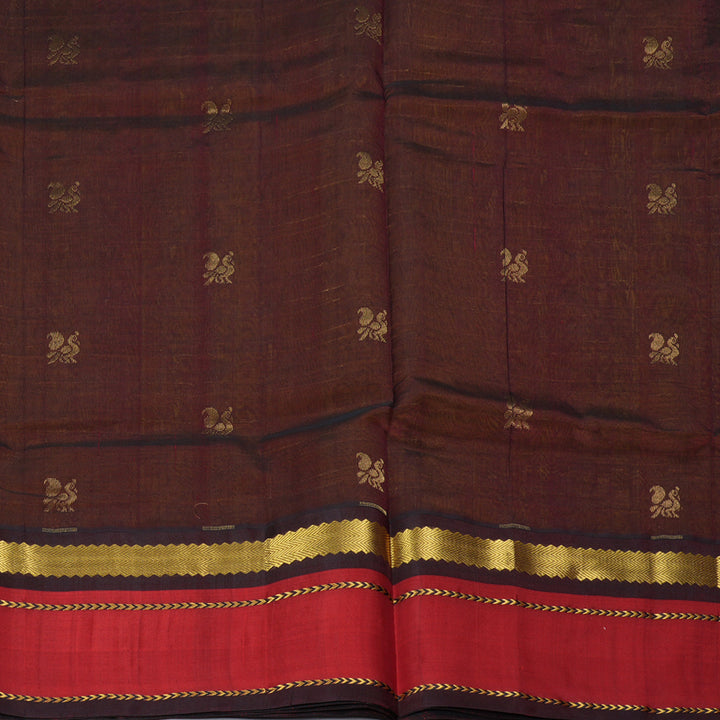 Hayagrivas Golden Yellow Pure Silk Cotton Saree SSCBF36D9-1