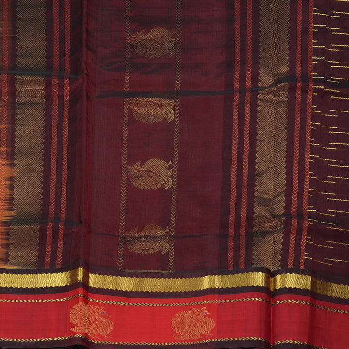 Hayagrivas Sandal Pure Silk Cotton Saree SSCBF36D9-2