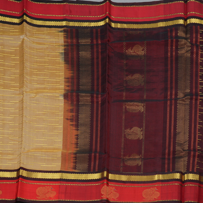 Hayagrivas Sandal Pure Silk Cotton Saree SSCBF36D9-2