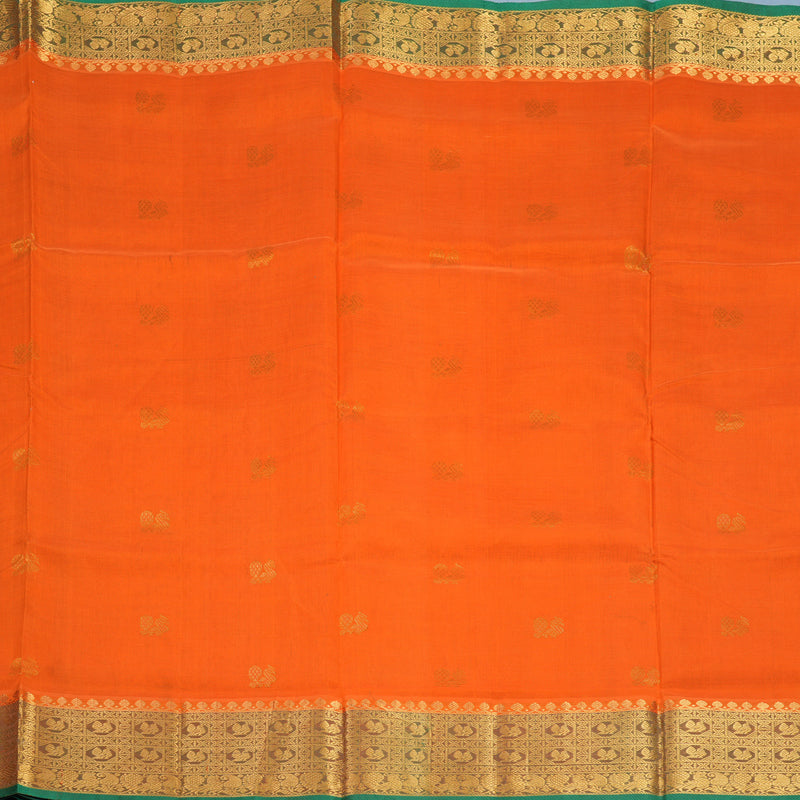 Hayagrivas Orange Pure Silk Cotton Saree SSCBF37D1-16